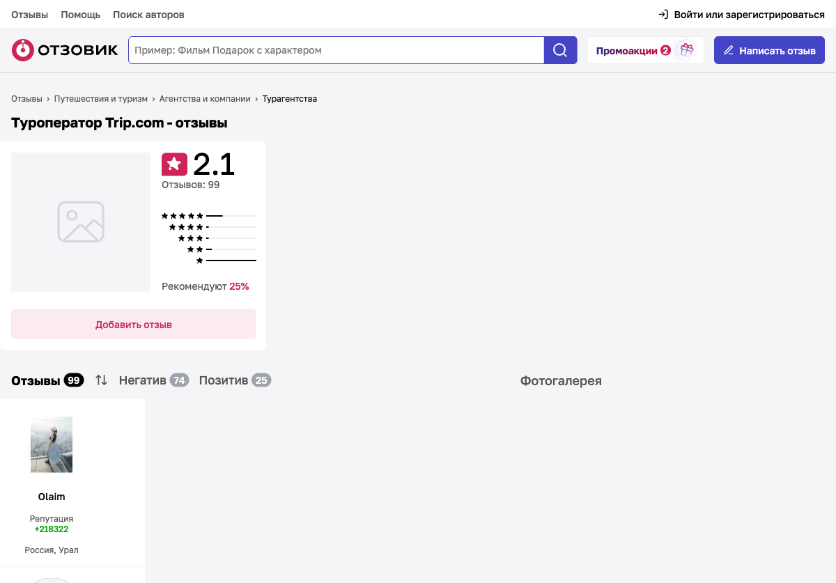 Реальные отзывы о Trip.com — апрель 2026